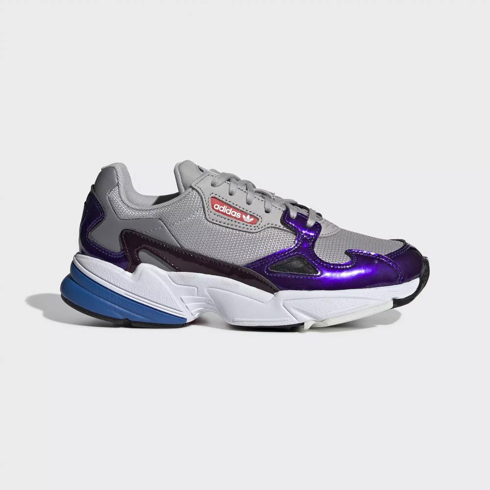 Adidas Falcon Tenis Grises Para Mujer (MX-46244)